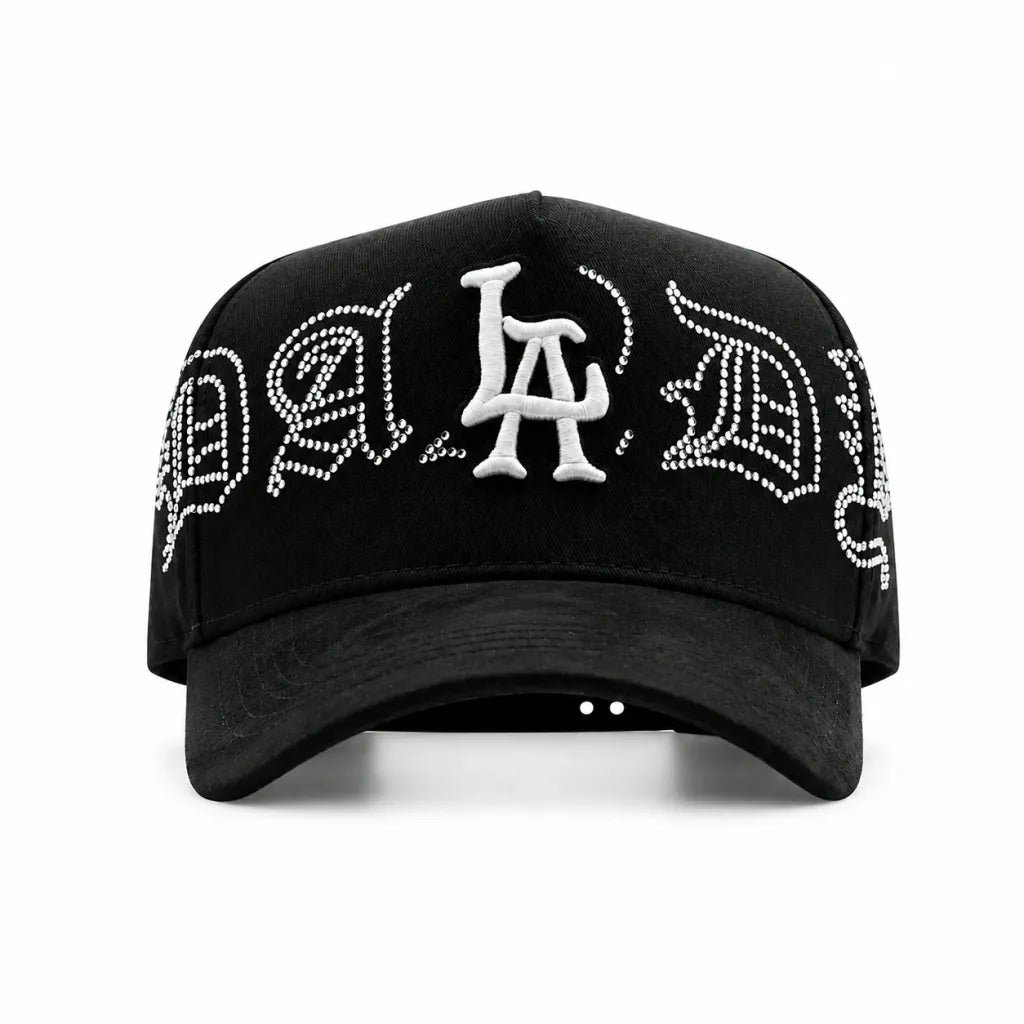 LA CRYSTAL BLACK HAT