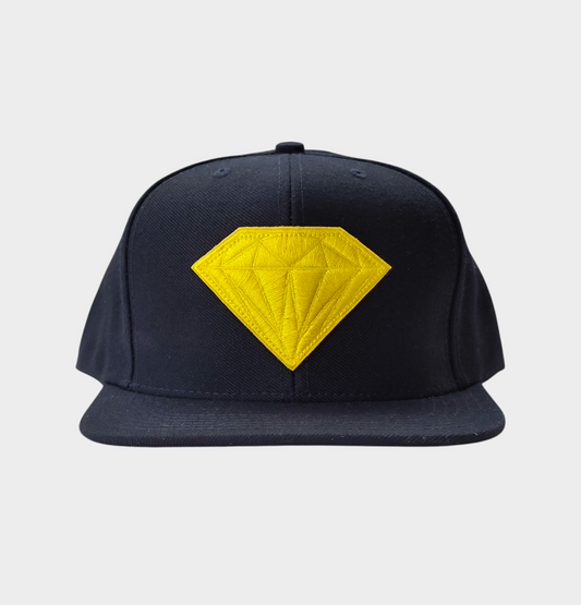 FLAT Black snapback - DIAMOND EVERYTHING
